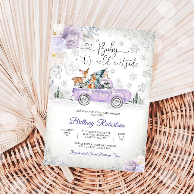 Invitación de Baby Shower Bosque Invernal (Subido por el creador)