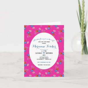 Invitación de Baby Shower botánico grandmillennial