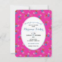 Invitación de baby shower botánico granmilenario