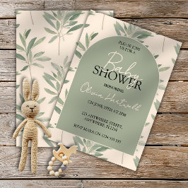 Invitación de Baby Shower Botánico Neutral de Géne