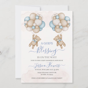 Invitación de Baby Shower Boy