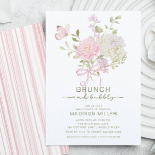 Invitación de Baby Shower Brunch & Bubbly