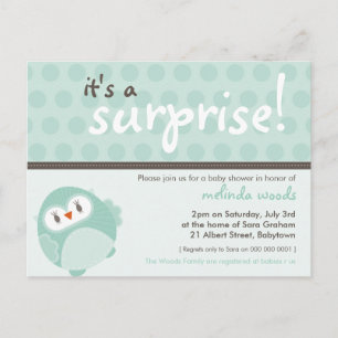 INVITACIÓN DE Baby Shower :: búho sorpresa 3