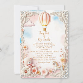 Invitación de Baby Shower caprichosa y elegante