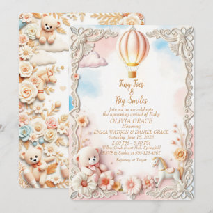Invitación de Baby Shower caprichosa y elegante