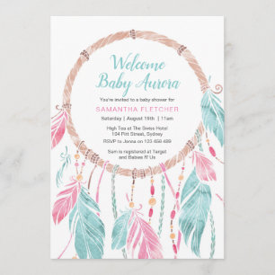 invitación de Baby Shower   Capturador de sueños d