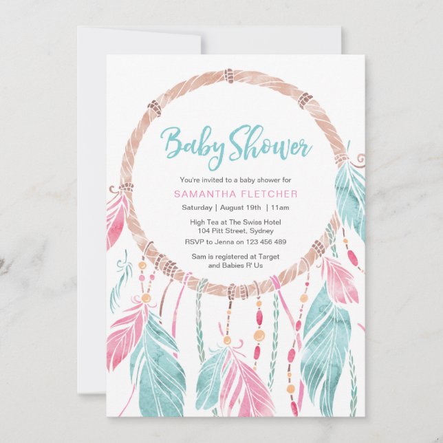 invitación de Baby Shower | Catalizador de sueños  (Anverso)