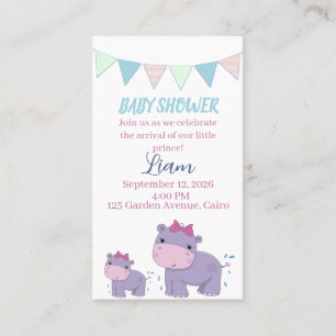 Invitación de Baby Shower Celebración de Elefante