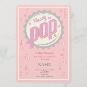 Invitación de Baby Shower (Chica) - Listo para apa