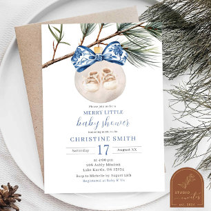 Invitación de Baby Shower Chinoiserie de Invierno 