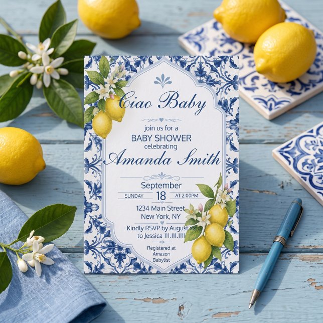 Invitación de Baby Shower Ciao Baby  (Subido por el creador)