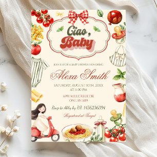 Invitación de Baby Shower Ciao Baby Baby