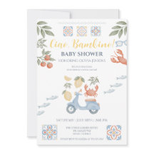 Invitación de Baby Shower Ciao Bambino Costa de Am