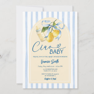 Invitación de Baby Shower Ciao Biberón de Bebé Lim