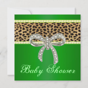 Invitación de Baby Shower con Arco de Diamante de