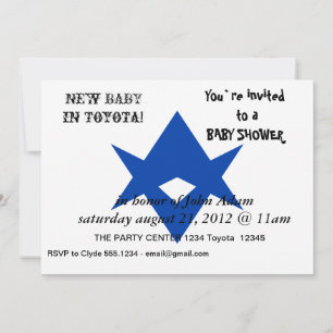 Invitación de Baby Shower con bandera de la ciudad