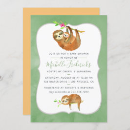 Invitación de Baby Shower con el tema de la eslora