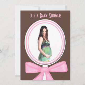 Invitación de Baby Shower con foto o imagen
