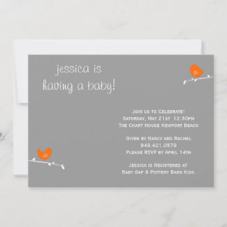 Invitación de Baby Shower con sobres coincidentes