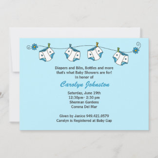 Invitación de Baby Shower con sobres coincidentes