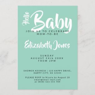 Invitación de baby shower con tablero de ajedrez b