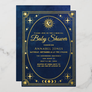 Invitación de Baby Shower con Tarjeta de Tarot Cel