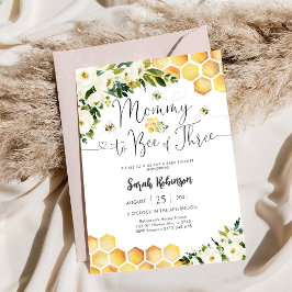 Invitación de Baby Shower con Tema de Abejas