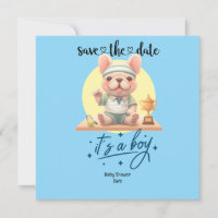 Invitación de Baby Shower con temas de tenis - Azu