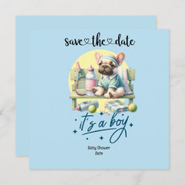 Invitación de Baby Shower con temas de tenis - Azu