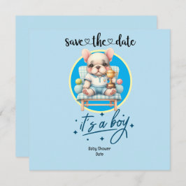 Invitación de Baby Shower con temas de tenis - Azu