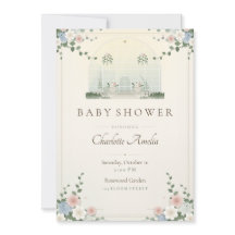 Invitación de Baby Shower Conservatorio Victoriano