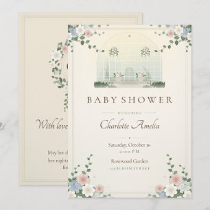 Invitación de Baby Shower Conservatorio Victoriano