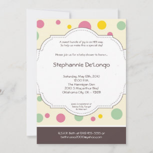 Invitación de Baby Shower de 5 horas al día, 7 día