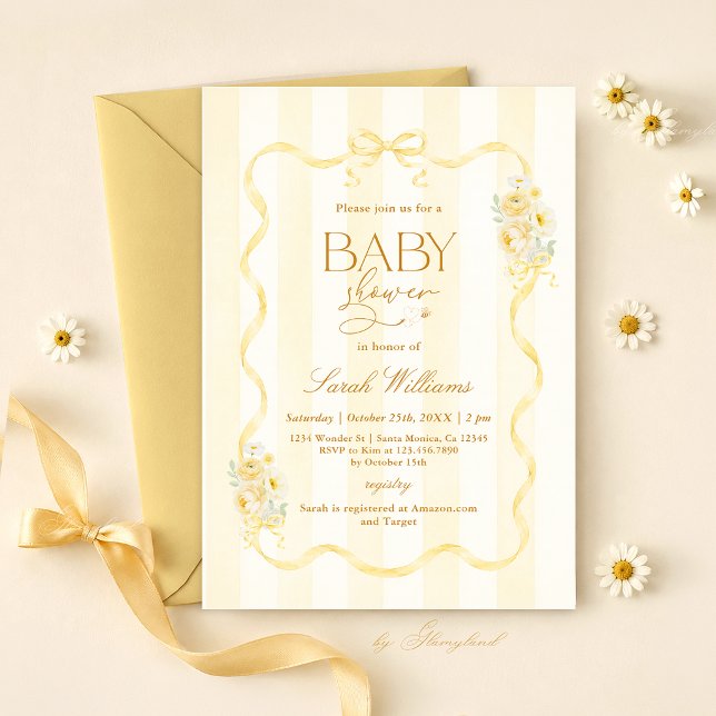 Invitación de Baby Shower de Abeja (Subido por el creador)