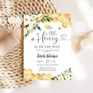 Invitación de Baby Shower de Abeja