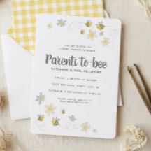 Invitación de Baby Shower de Abeja de Miel | Gingh