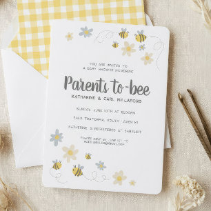 Invitación de Baby Shower de Abeja de Miel Gingh