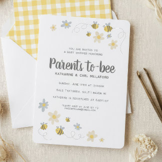 Invitación de Baby Shower de Abeja de Miel | Gingh