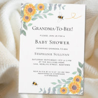 Invitación de Baby Shower de Abuela a Apuesta