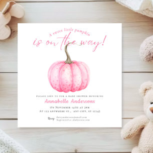 Invitación de baby shower de acuarela de Calabacit