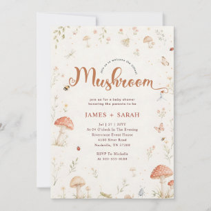 Invitación de Baby Shower de Acuarela Rústica de H