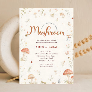 Invitación de Baby Shower de Acuarela Rústica de H