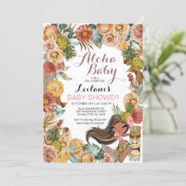 Invitación de Baby Shower de Aloha Tropical Luau B