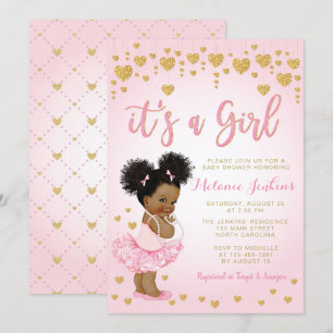 Invitación de Baby Shower de América Latina