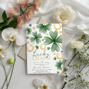 Invitación de Baby Shower de Amuleto de la Suerte