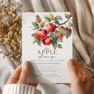 Invitación de Baby Shower de Apple de otoño