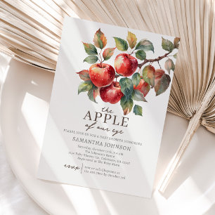 Invitación de Baby Shower de Apple de otoño