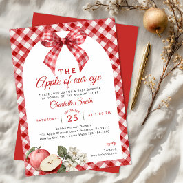 Invitación de Baby Shower de Apple of Our Eye