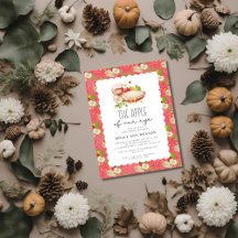 Invitación de Baby Shower de Apple of Our Eye
