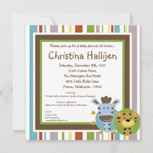 Invitación de Baby Shower de azahar en cuentos de 